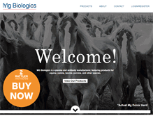 Tablet Screenshot of mgbiologics.com